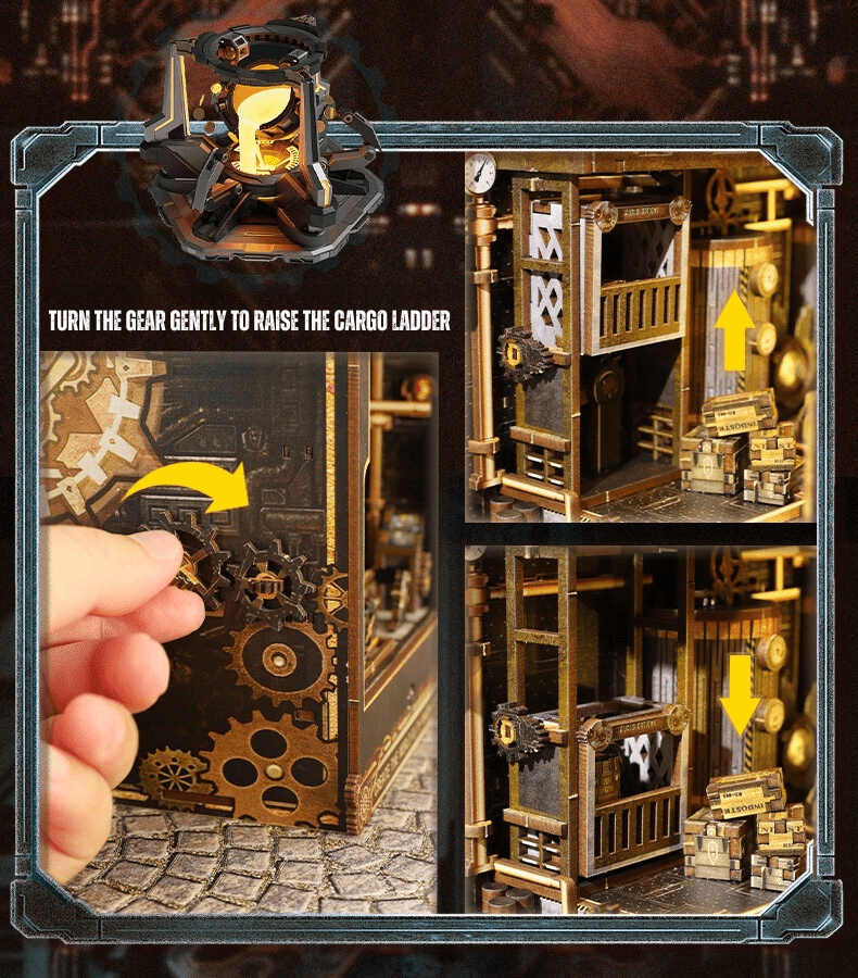 Steampunk Mechanica DIY Book Nook