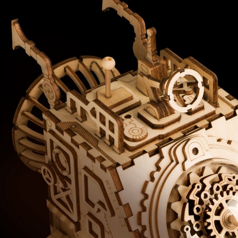Steampunk Spaceship Music Box 3D Wooden Puzzle