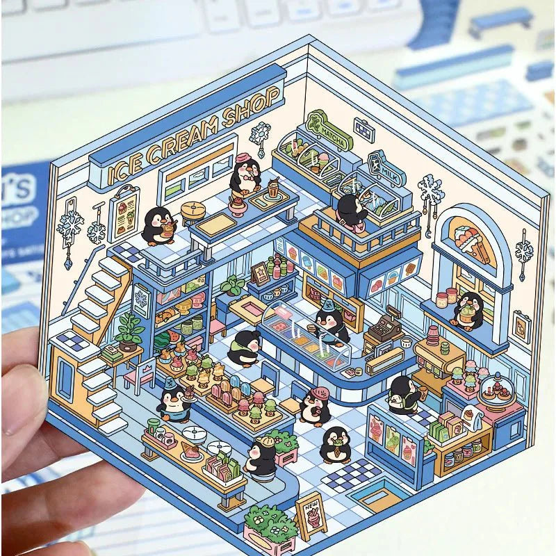 Animal Town - Stick n’ Scene 3D DIY Scene Stickers Therapy