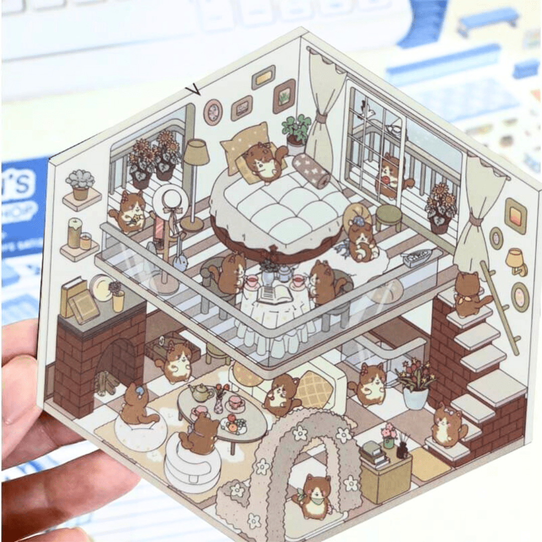 Animal Town - Stick n’ Scene 3D DIY Scene Stickers Therapy