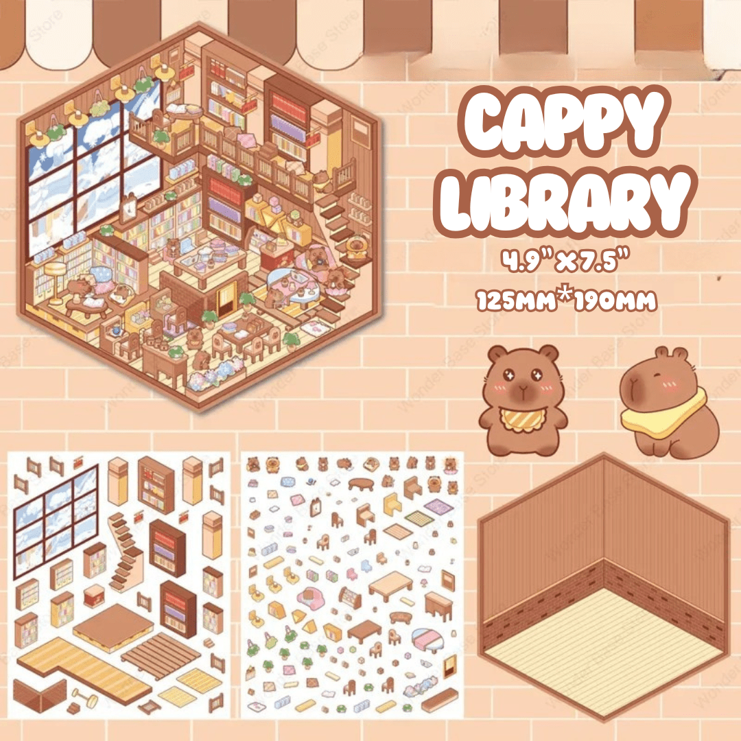 Cappy, Cubby & Puffin Series - Stick n’ Scene 3D DIY Scene Stickers Therapy