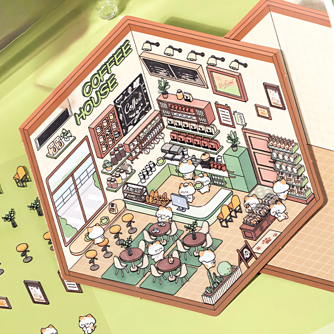 Paws Town - Stick n’ Scene 3D DIY Scene Stickers Therapy