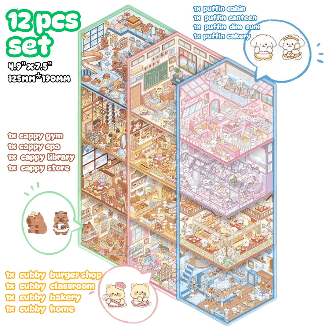 Stick n’ Scene 3D DIY Scene Stickers Therapy Sets