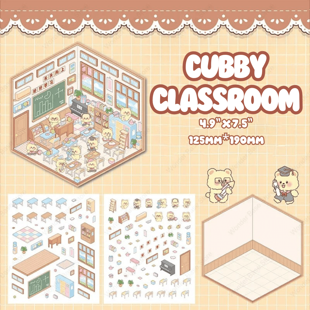 Cappy, Cubby & Puffin Series - Stick n’ Scene 3D DIY Scene Stickers Therapy