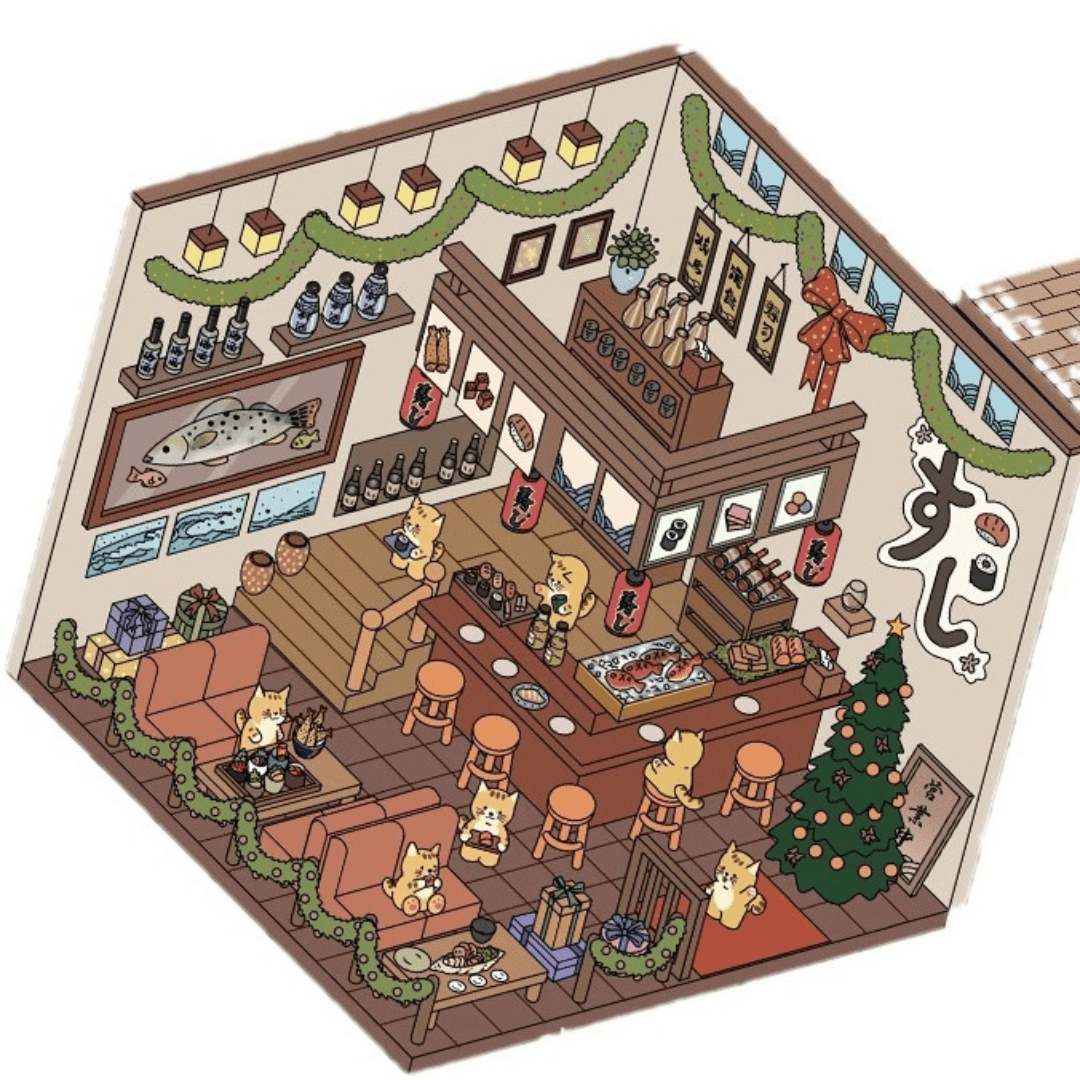 Furry Sen - Stick n’ Scene 3D DIY Scene Stickers Therapy
