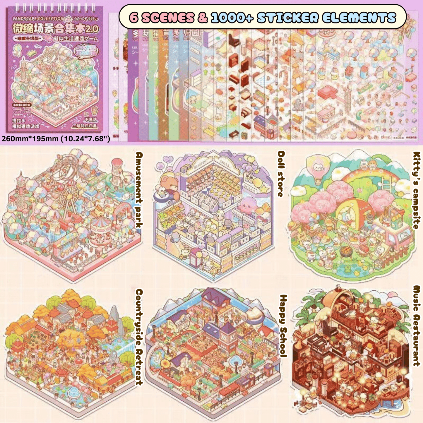 Sticker Booklet - Stick n’ Scene 3D DIY Scene Stickers Therapy