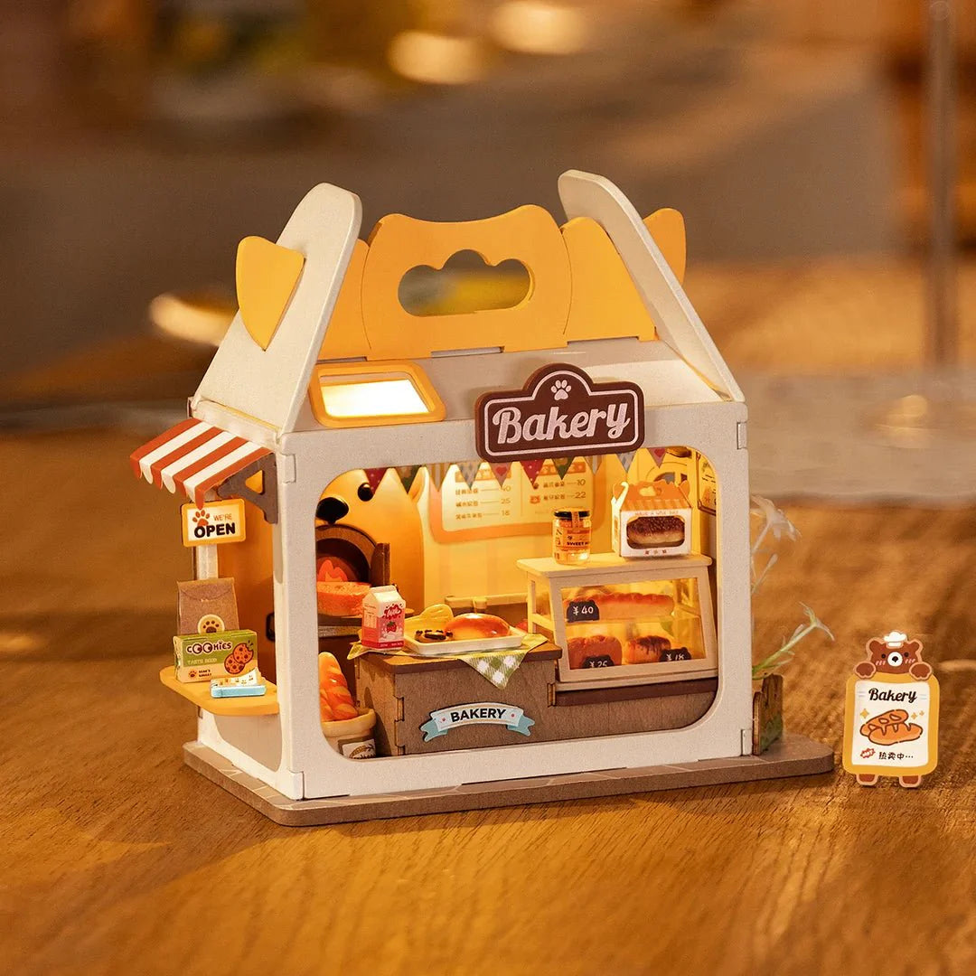Teddy's Bread Box - Food Box Shop DIY Miniature House Kit - DIYRICLE