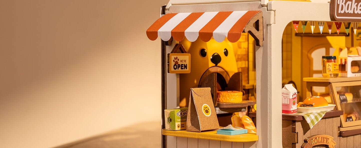 Teddy's Bread Box - Food Box Shop DIY Miniature House Kit