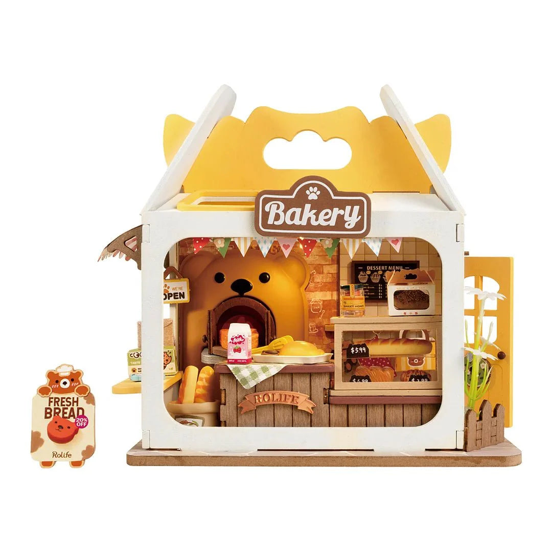Teddy's Bread Box - Food Box Shop DIY Miniature House Kit