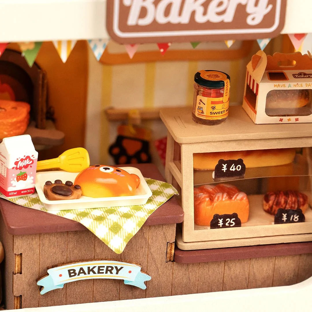 Teddy's Bread Box - Food Box Shop DIY Miniature House Kit