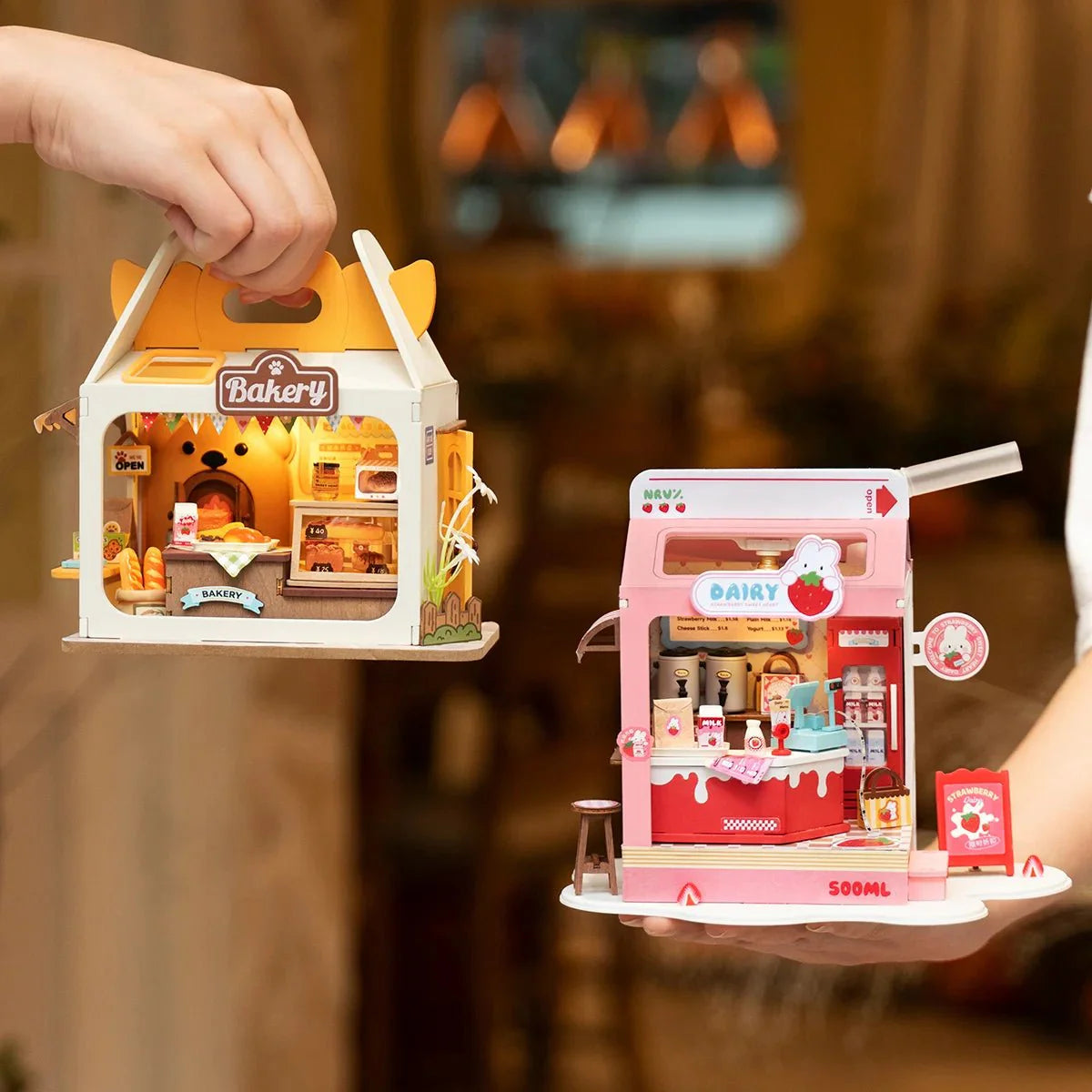 Teddy's Bread Box - Food Box Shop DIY Miniature House Kit