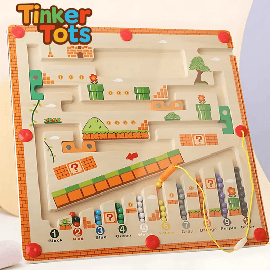 TinkerTots Montessori Magnetic Maze – 3 Smart Worlds of Hands - On Learning - DIYRICLE