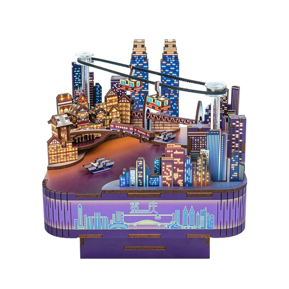 Twilight Cityscape DIY Music Box