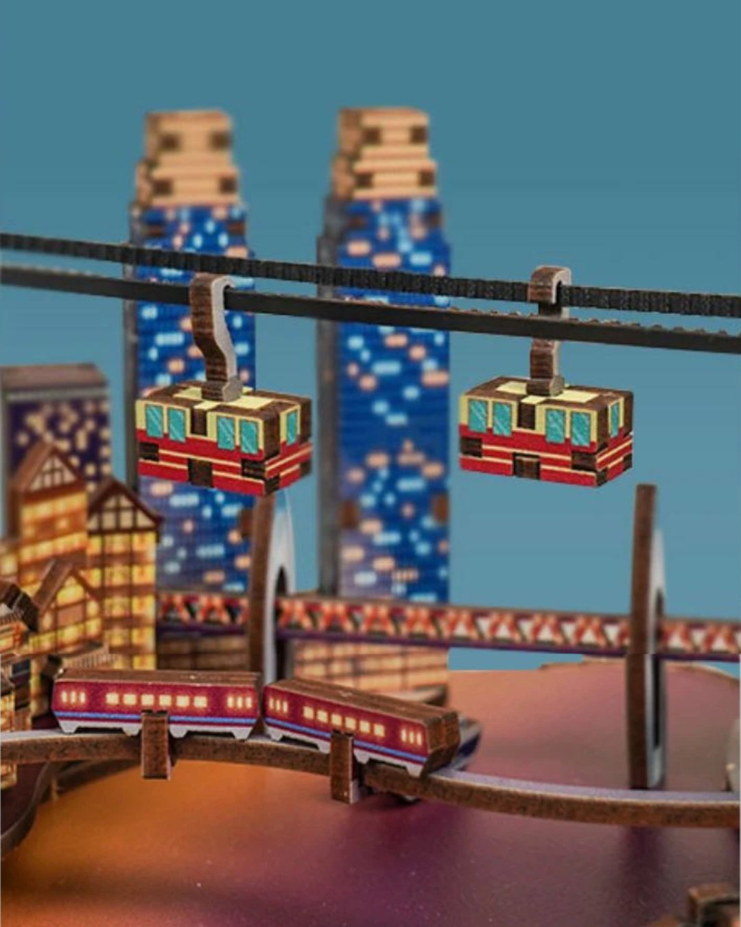 Twilight Cityscape DIY Music Box