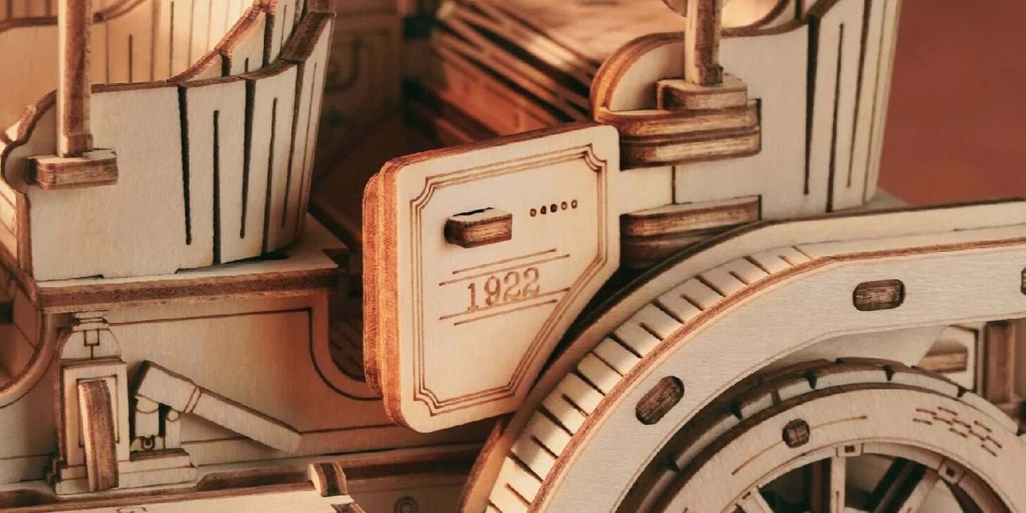 Vintage Retro Car 3D Wooden Puzzle