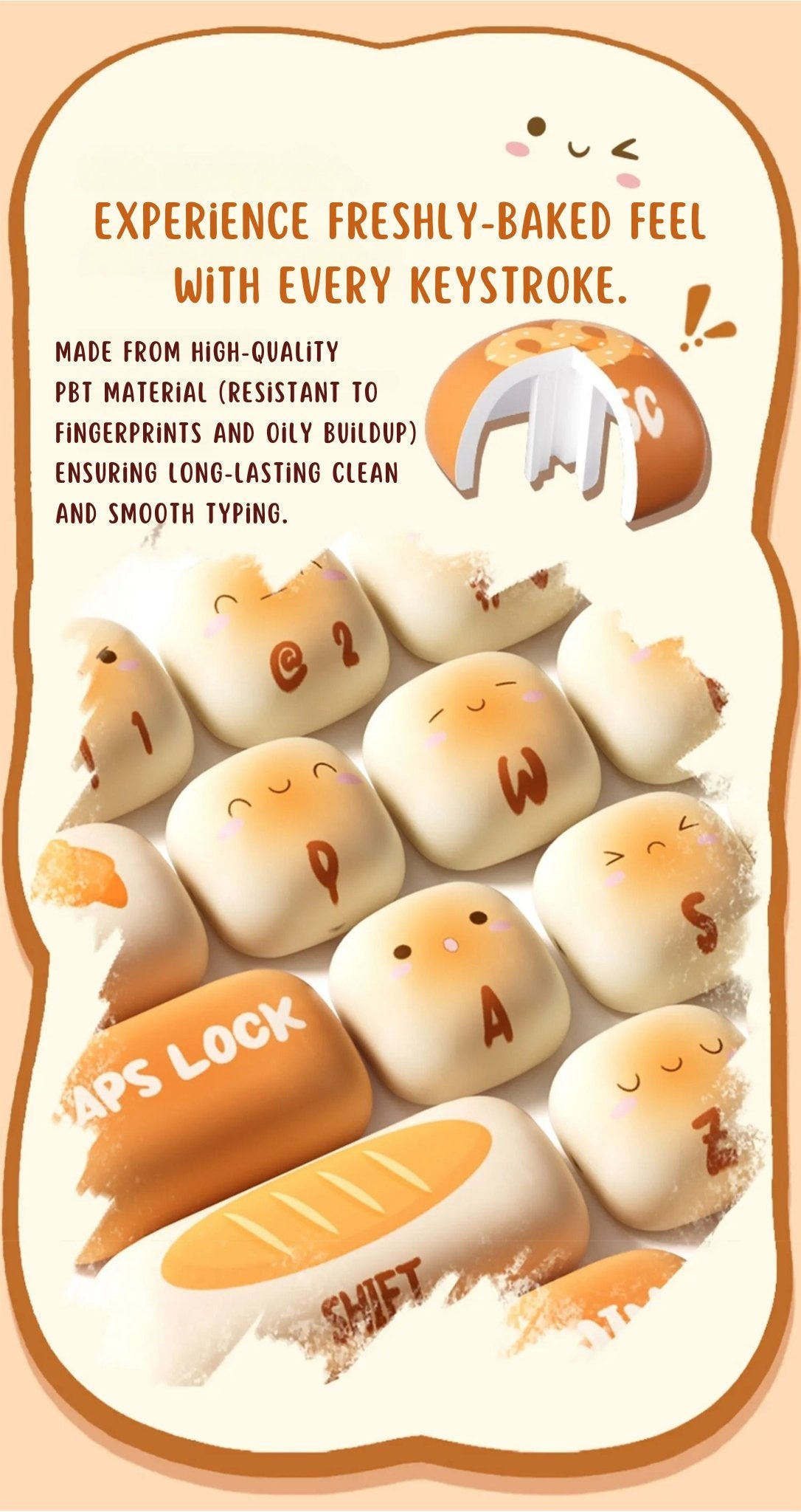 Lucky Doll Daruma DIY Keycaps