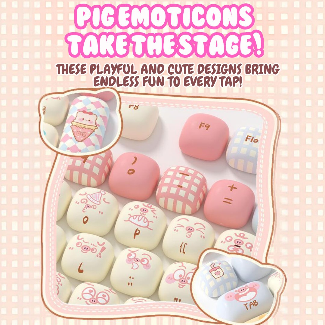 Lucky Doll Daruma DIY Keycaps