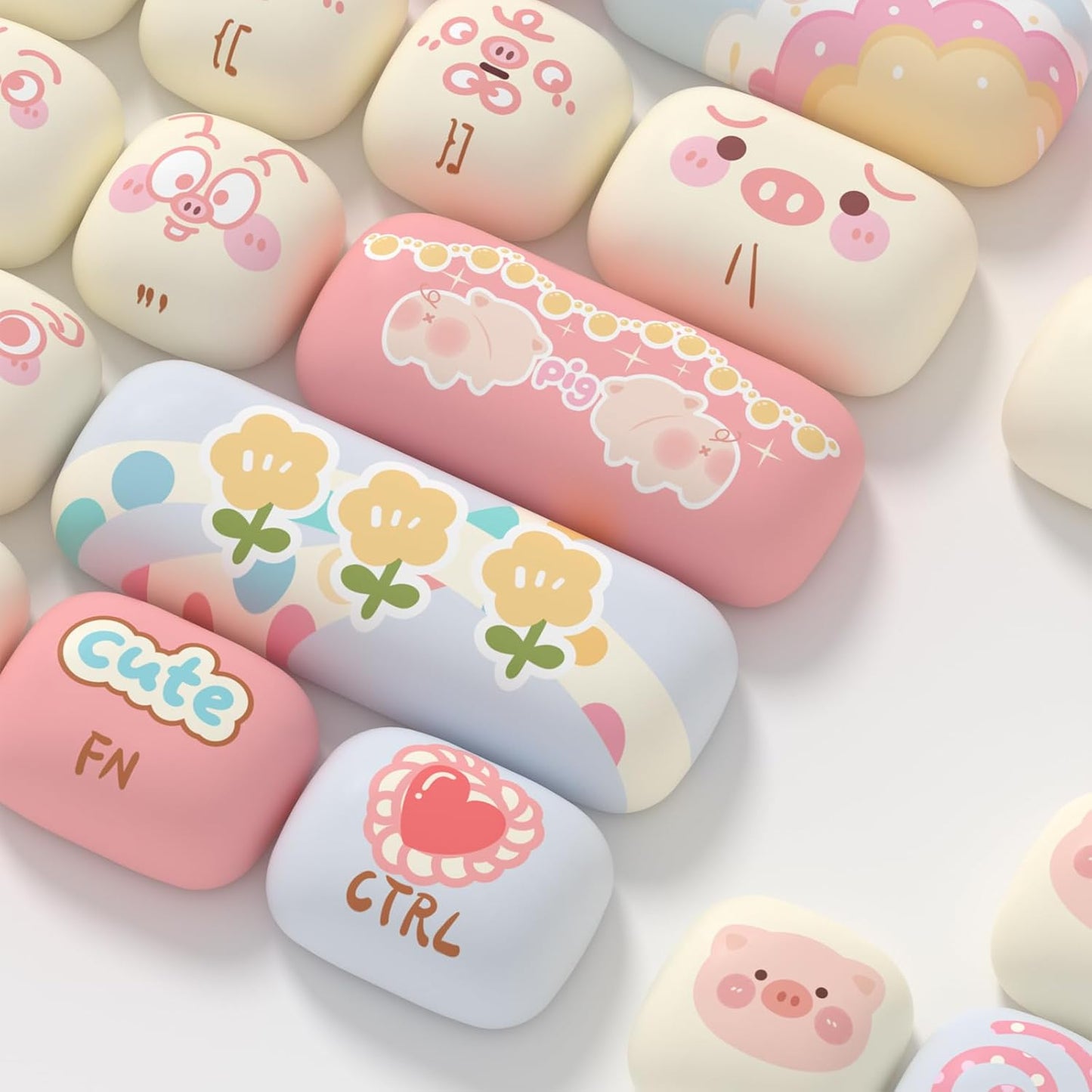 Piggy Party DIY Keycaps