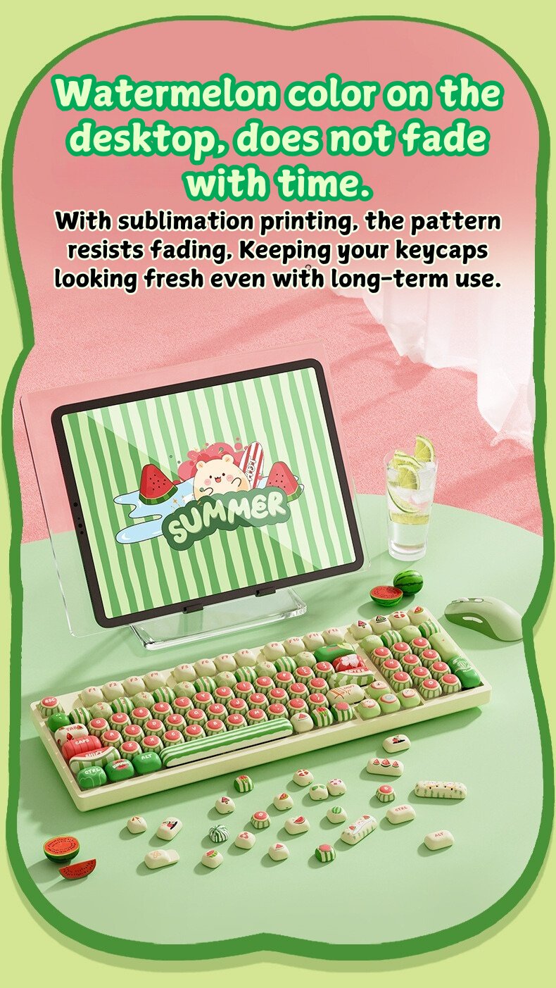 Summer Watermelon DIY Keycaps